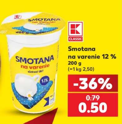 Smotana na varenie 12 %