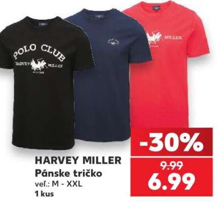 HARVEY MILLER Pánske tričko