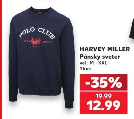HARVEY MILLER Pánsky sveter