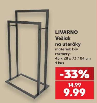 LIVARNO Vešiak na uteráky