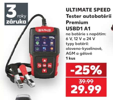 ULTIMATE SPEED Tester autobatérií Premium USBD1 A1