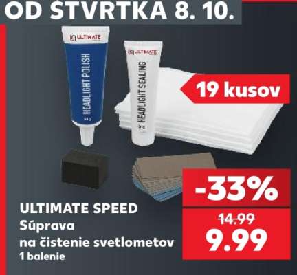Ultimate Speed Súprava na čistenie svetlometov