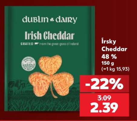 Írsky Cheddar 48 %