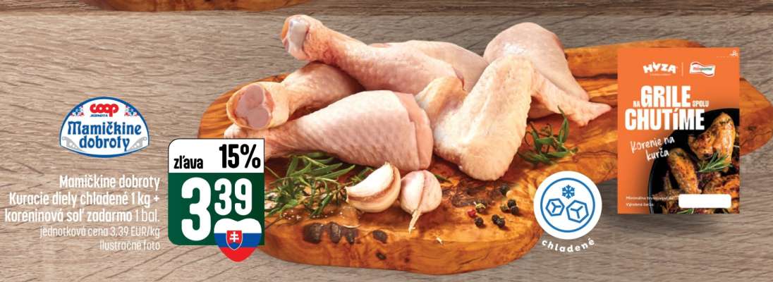 Mamičkine dobroty Kuracie diely chladené