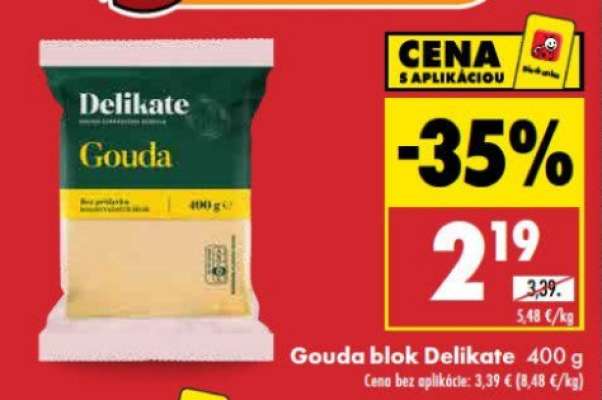 Gouda blok Delikate 400 g