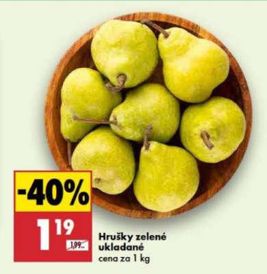 Hrušky zelené ukládané