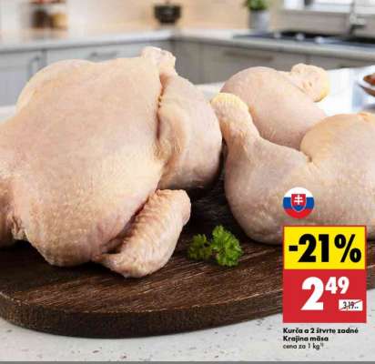 Kurča a 2 štvrté zadné