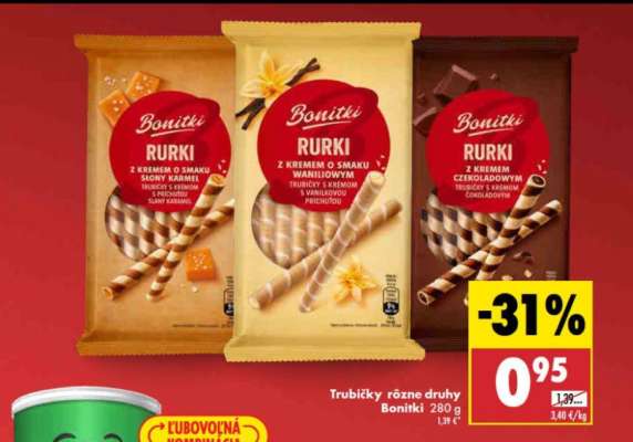 Trubičky rôzne druhy Boniki 280 g