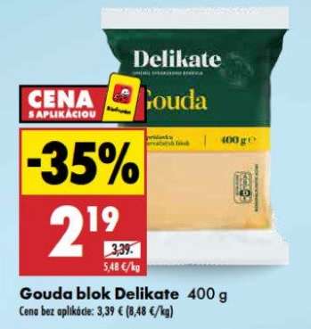Gouda blok Delikate 400 g