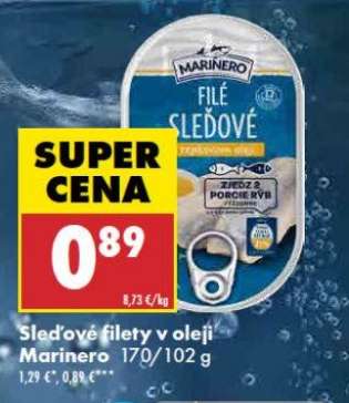 Sled'ové filety v oleji