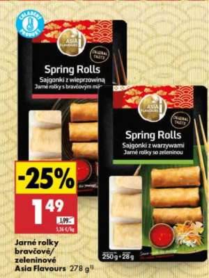 Jarné rolky bravčové zeleninové Asia Flavours 278 g