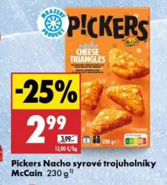 Pickers Nacho syrové trojuholníky McCain 230 g