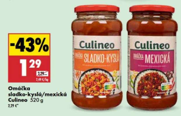 Omáčka sladko-kyslá/mexická Culineo 520 g