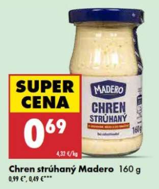 Chren strúhaný Madero