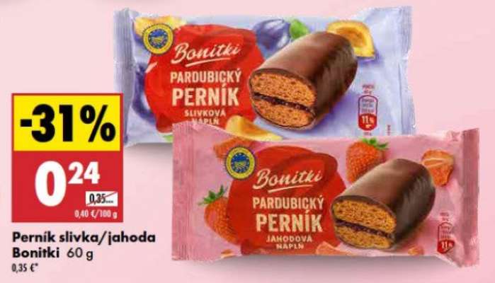 Perník slivka/jahoda Bonitki 60 g