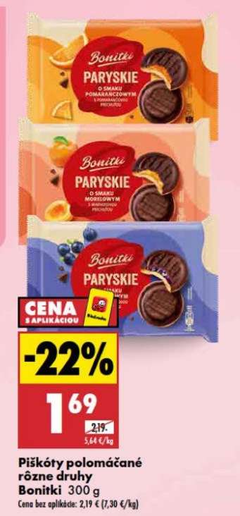 Piškóty polomáčané rôzne druhy Bonitki