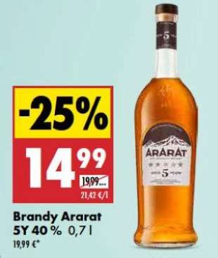 Brandy Ararat 5Y 40 % 0,7 l
