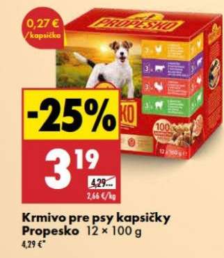 Krmivo pre psy kapsičky Propesko 12 × 100 g
