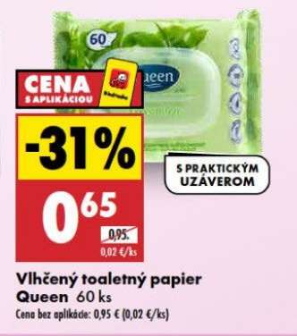 Vlhčený toaletný papier Queen 60 ks
