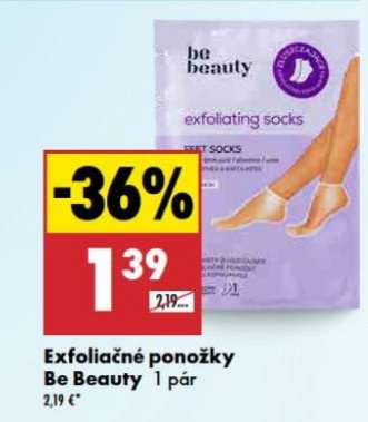 Exfoliačné ponožky Be Beauty 1 pár