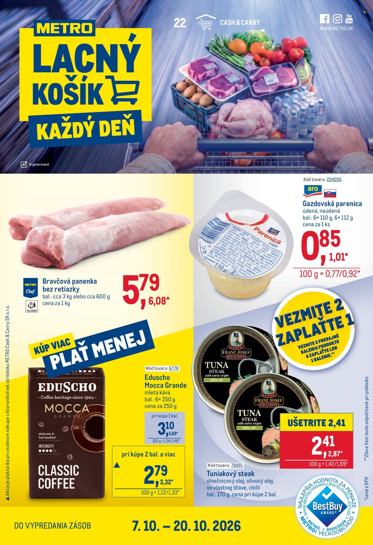 Leták Metro - 7.10.2026 - 20.10.2026. Strana 1