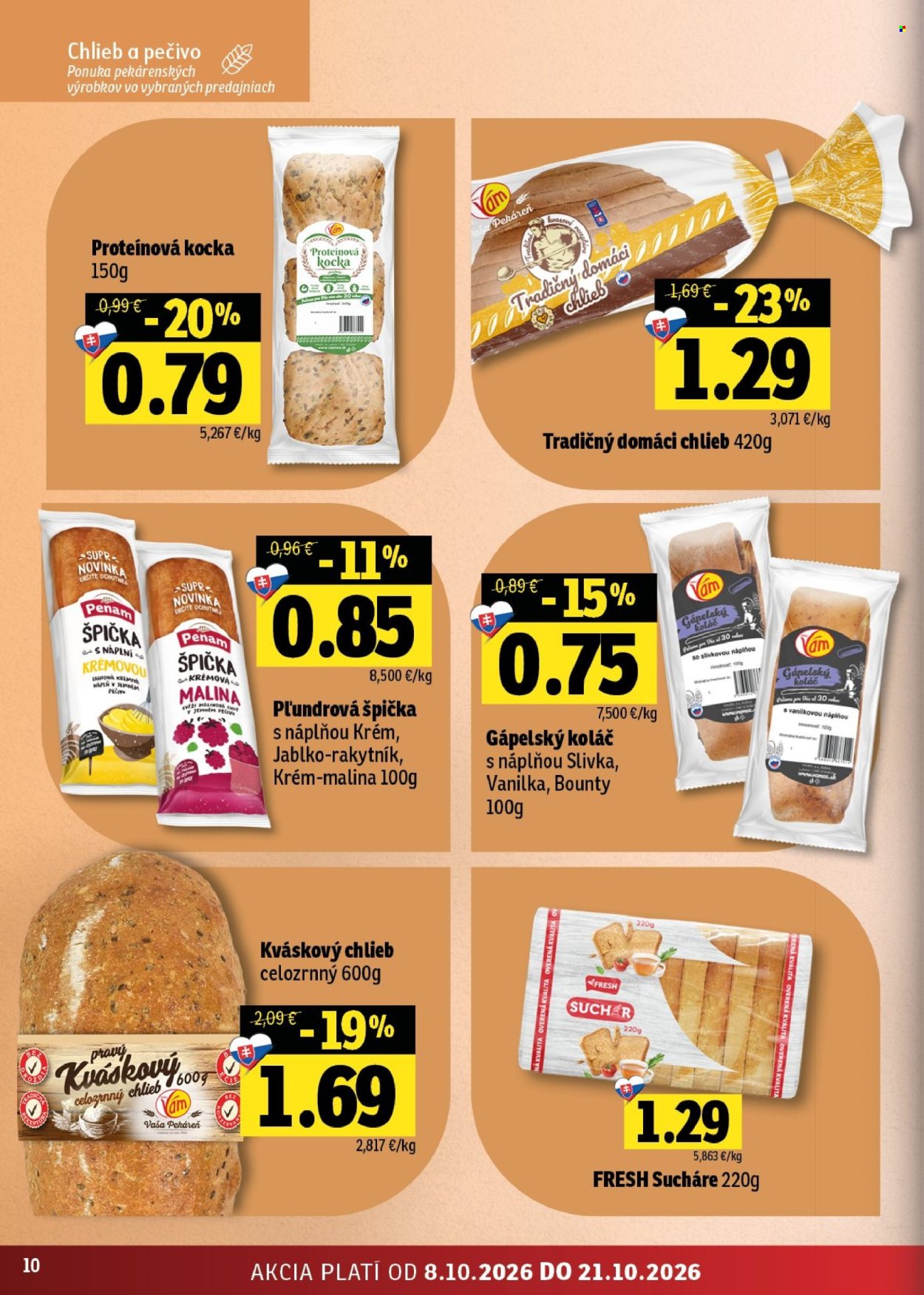 Leták FRESH - 8.10.2026 - 21.10.2026. Strana 10