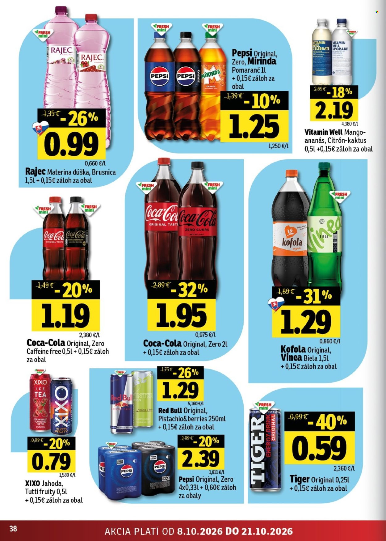 Leták FRESH - 8.10.2026 - 21.10.2026. Strana 38