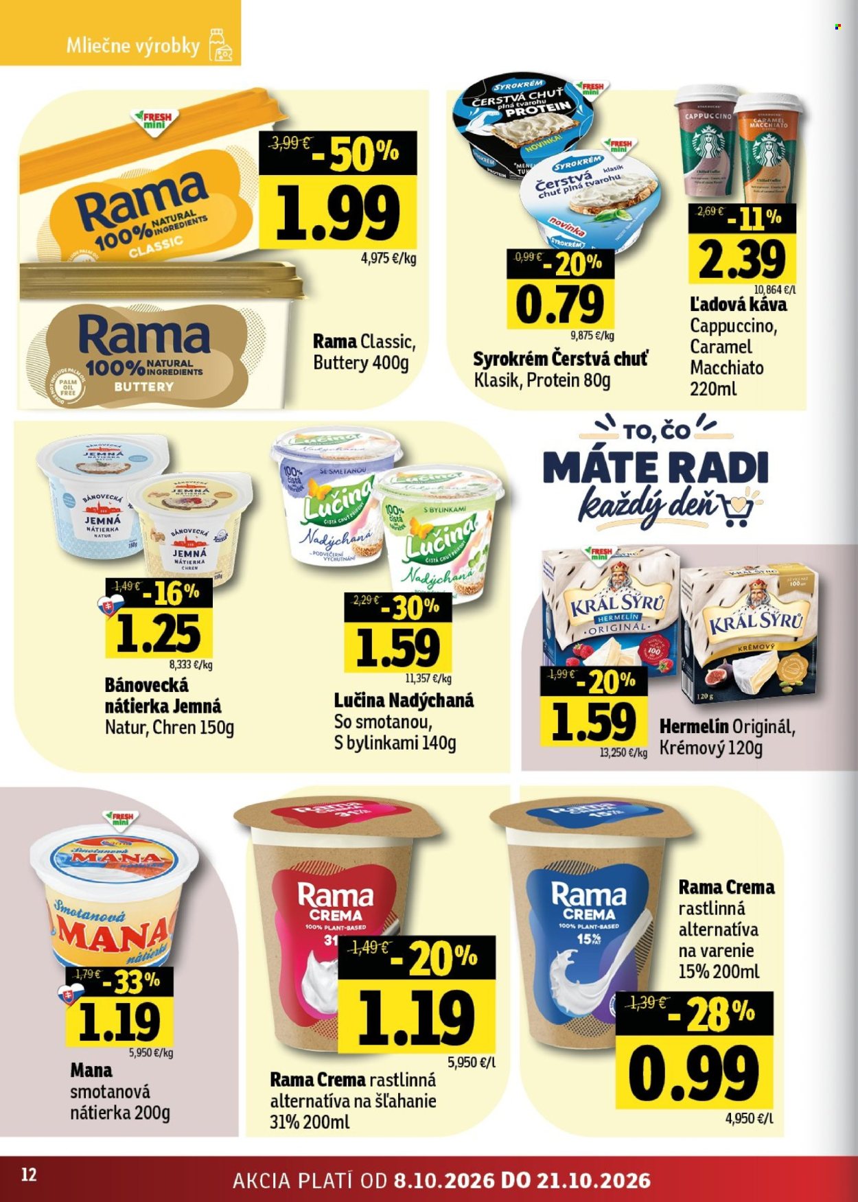Leták FRESH - 8.10.2026 - 21.10.2026. Strana 12