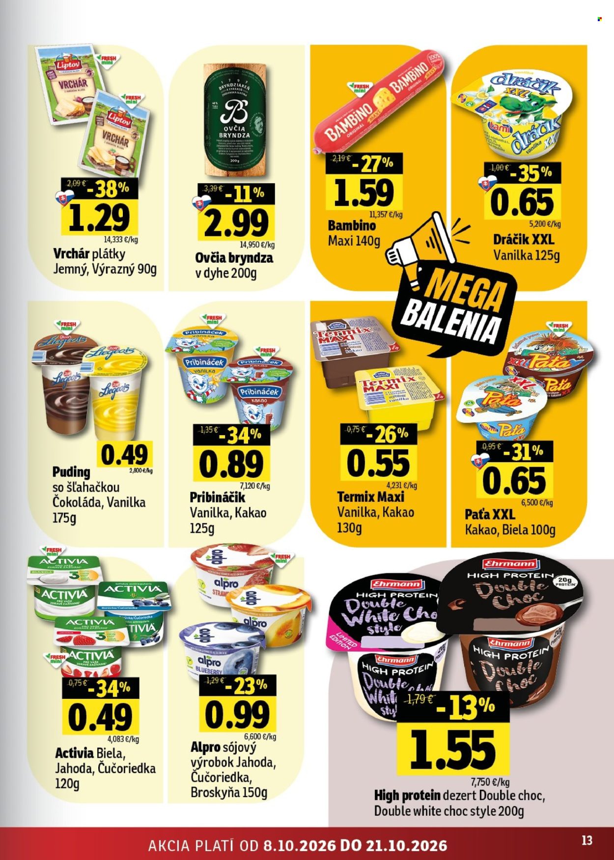 Leták FRESH - 8.10.2026 - 21.10.2026. Strana 13