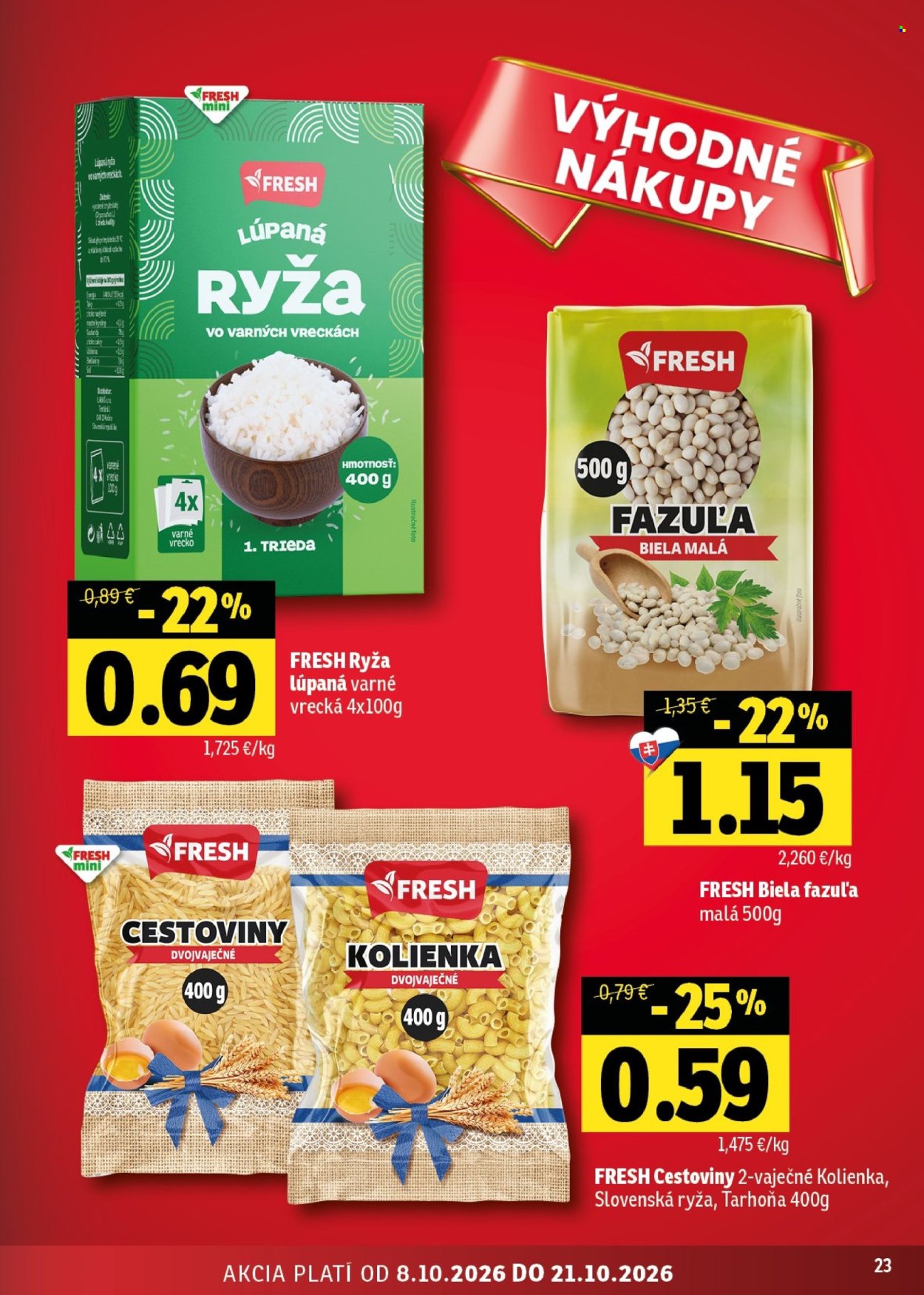 Leták FRESH - 8.10.2026 - 21.10.2026. Strana 23