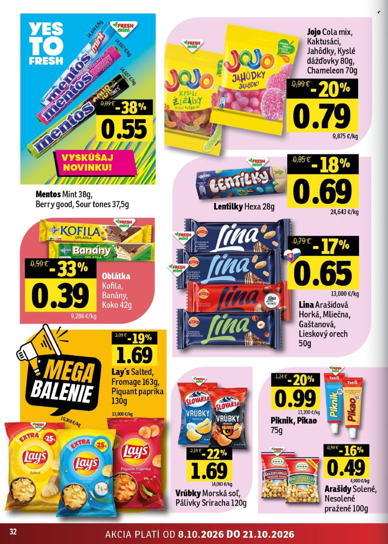 Leták FRESH - 8.10.2026 - 21.10.2026. Strana 32