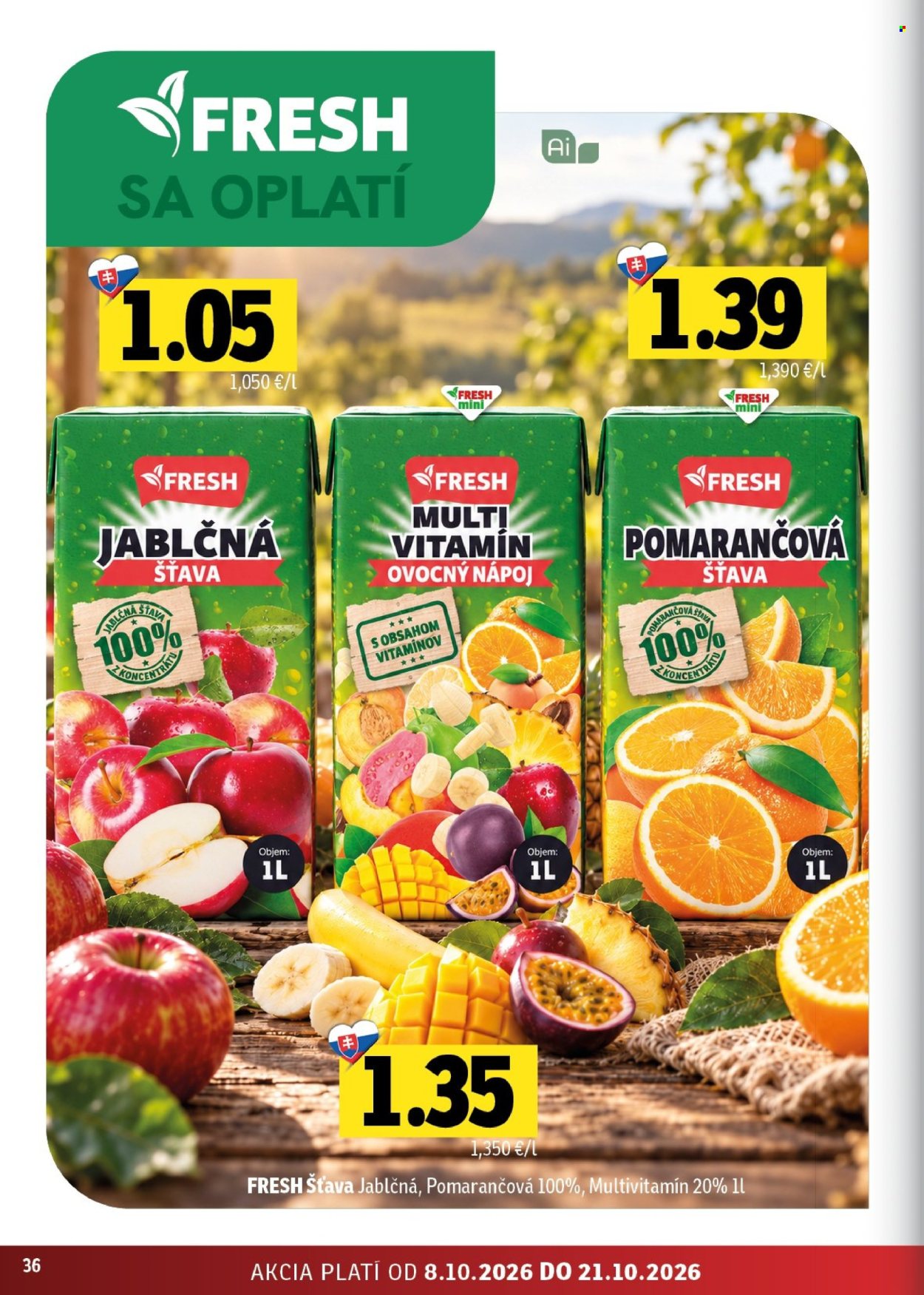 Leták FRESH - 8.10.2026 - 21.10.2026. Strana 36