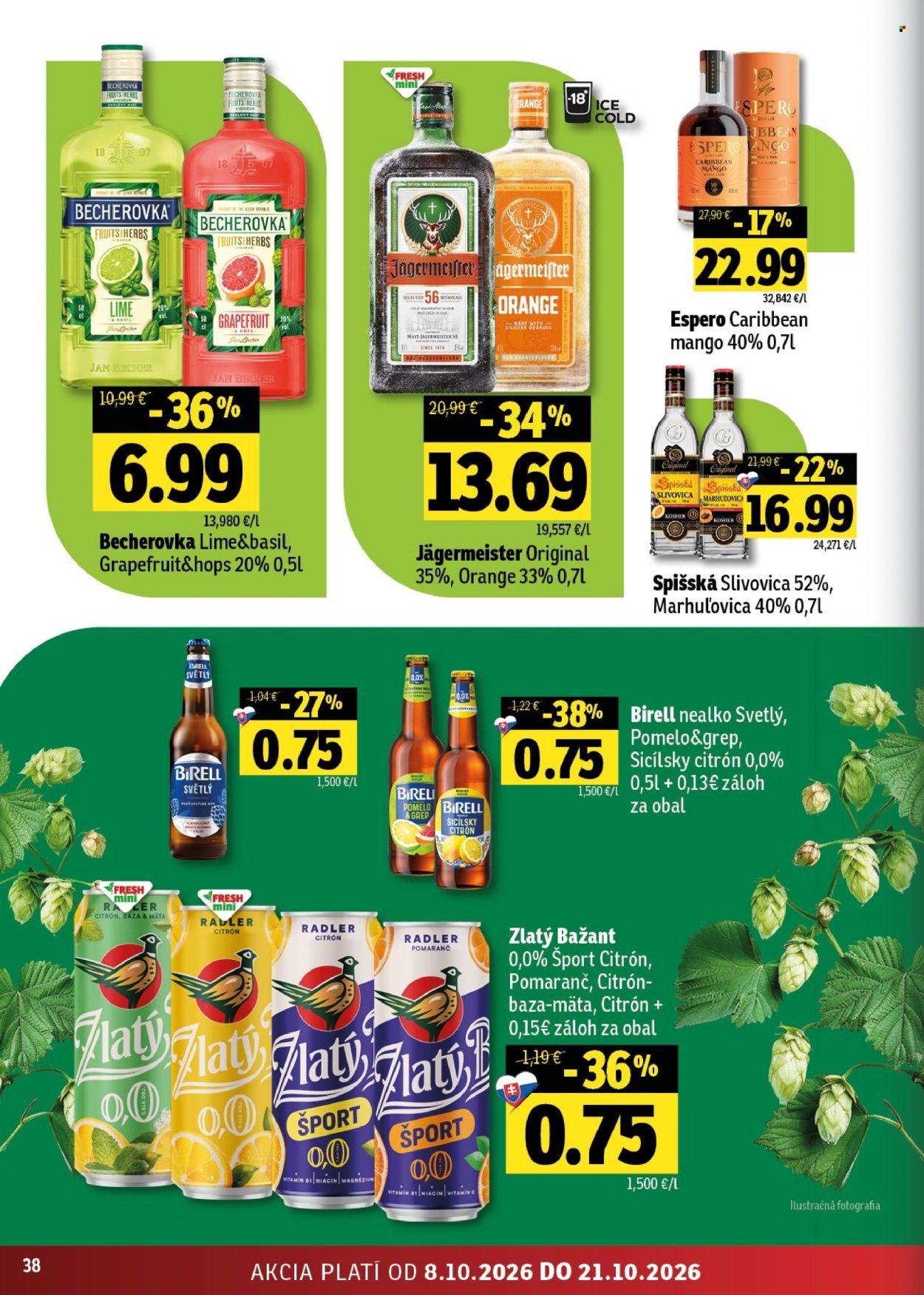 Leták FRESH - 8.10.2026 - 21.10.2026. Strana 38