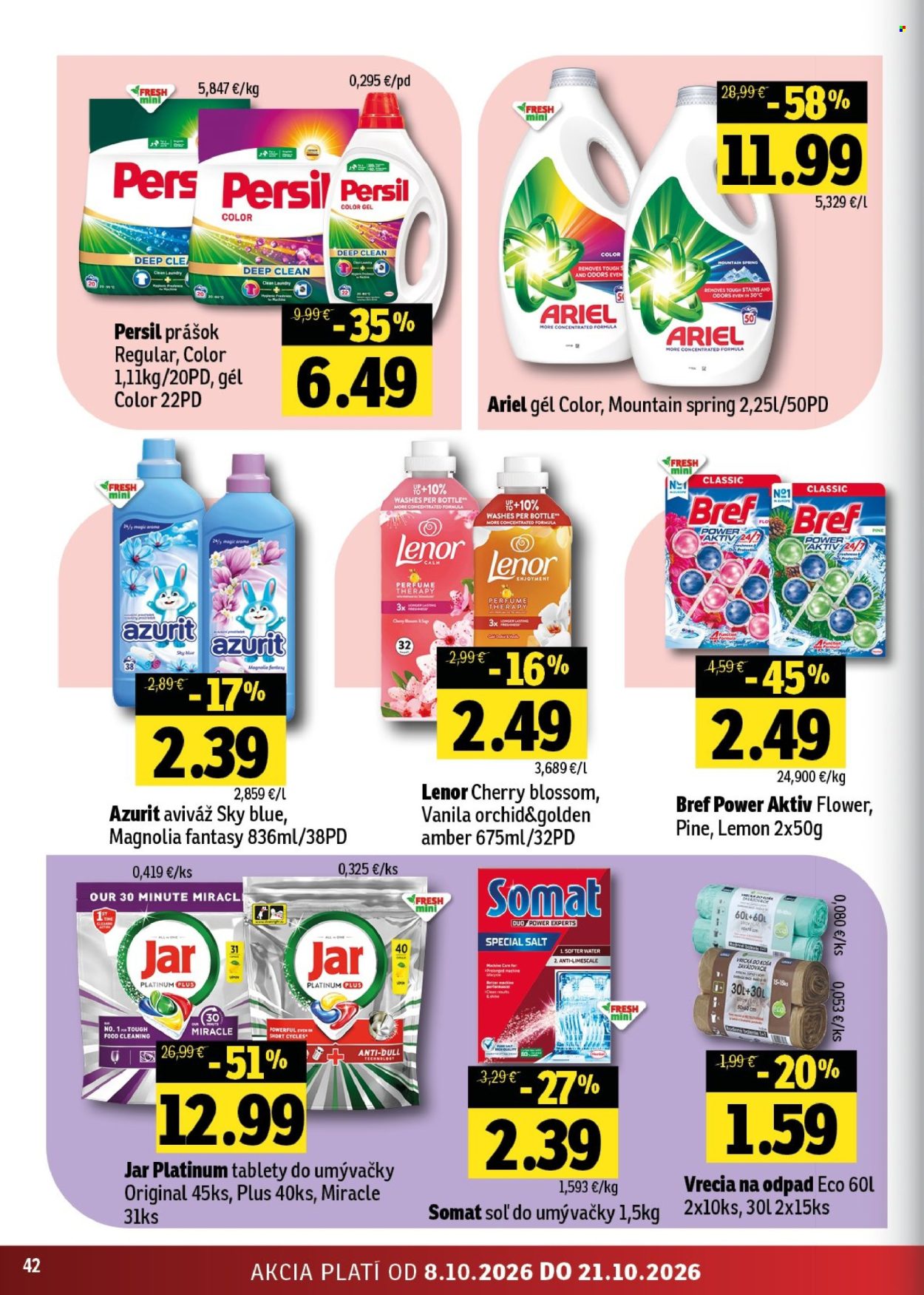 Leták FRESH - 8.10.2026 - 21.10.2026. Strana 42