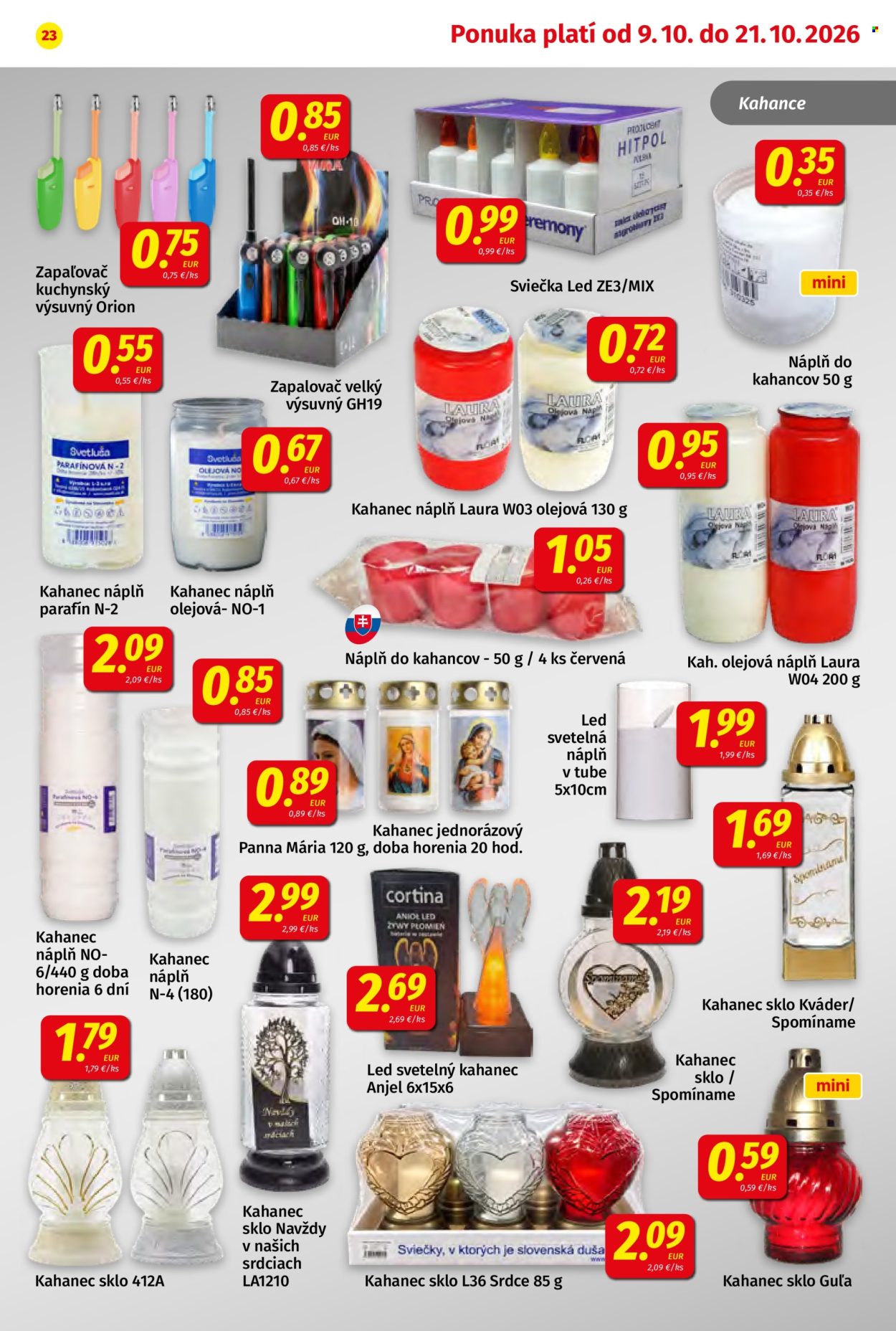 Leták Potraviny KORUNA - 9.10.2026 - 21.10.2026. Strana 23