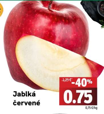 Jablká červené