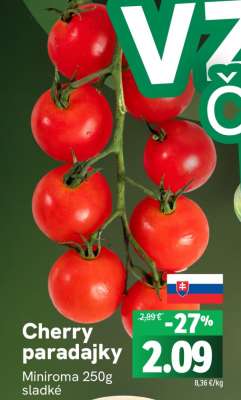 Cherry paradajky