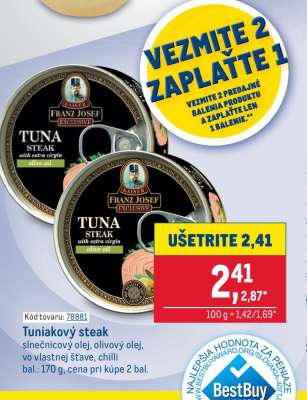 Tuniakový steak
