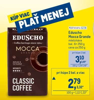 Eduscho Mocca Grande mletá káva