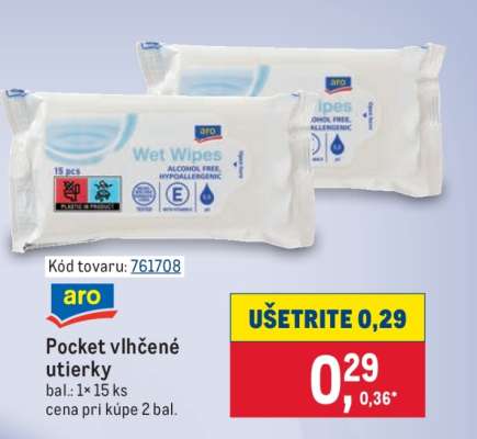 Pocket vlhčené utierky