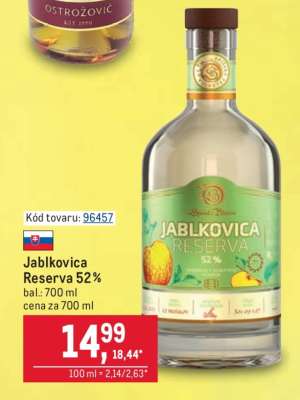 Jablkovica reserva 52%