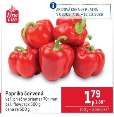 Paprika červená