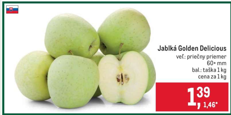 Jablká Golden Delicious