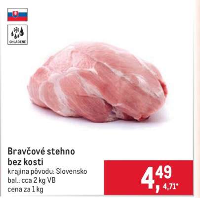 Bravčové stehno bez kosti