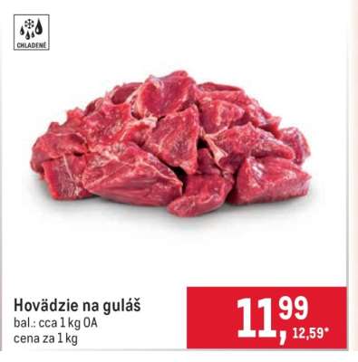 Hovädzie na guláš