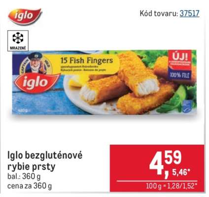 Iglo bezgluténové rybie prsty