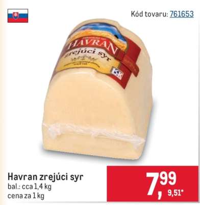 Havran zrejúci syr