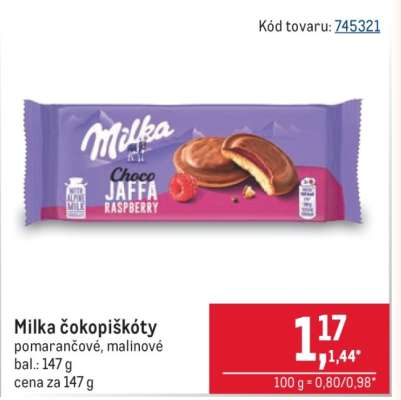 Milka čokopiškóty