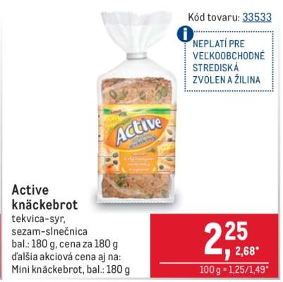 Active knäckebrot