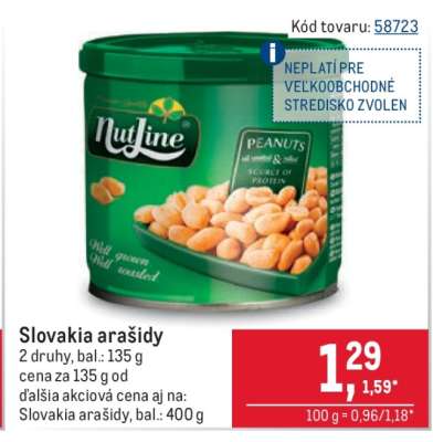 Slovakia arašidy